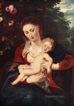  Child Painting - Virgin and Child 1620 Baroque Peter Paul Rubens